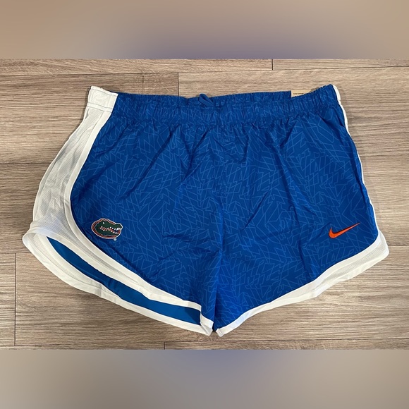 NWT Nike Florida Gators Shorts Women's XL Blue Dri-Fit Lined Athletic Running - Picture 2 of 9